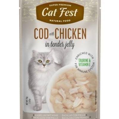 Cat Fest Pouch Cod with Chicken