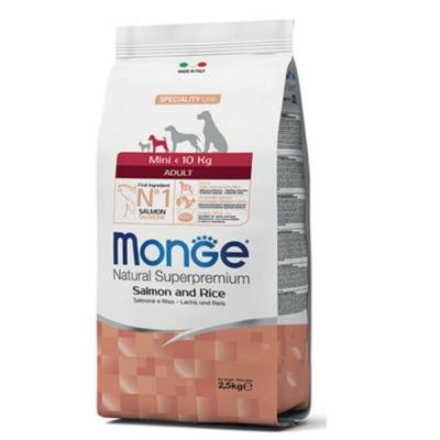 MONGE dry dog MINI adult Salmon/Rice