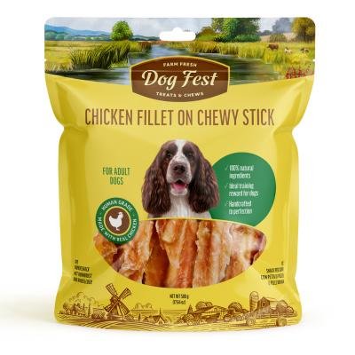Dog Fest Chicken Fillet on Chew Stick
