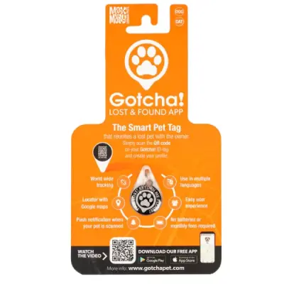 MAX & MOLLY Medalion GOTCHA! Smart Pet Tag QR Code