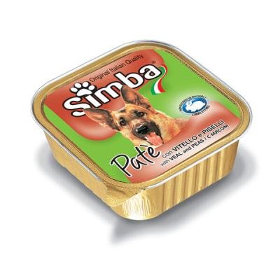 SIMBA DOG Pate with veal and peas 150gr