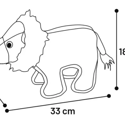 Flamingo jucărie din material textil LION