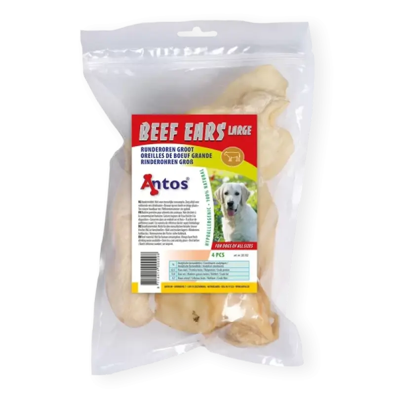 Antos Beef Ears Large 4 pcs
