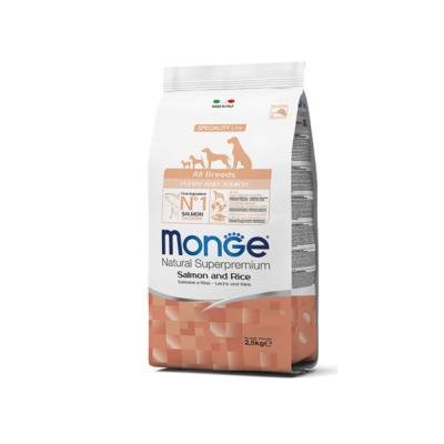 MONGE dry dog all breed puppy Salmone/Rice