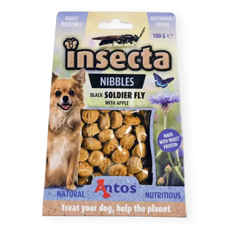 Antos Insecta Nibbles Black Soldier Fly & Apple