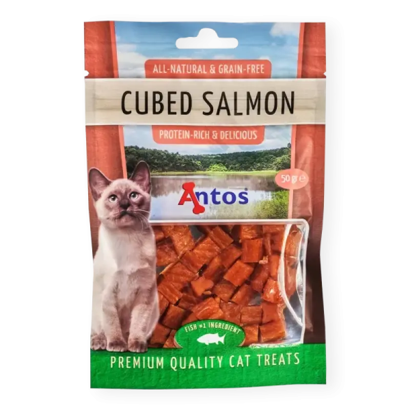 Antos Cat Treats Cubed Salmon