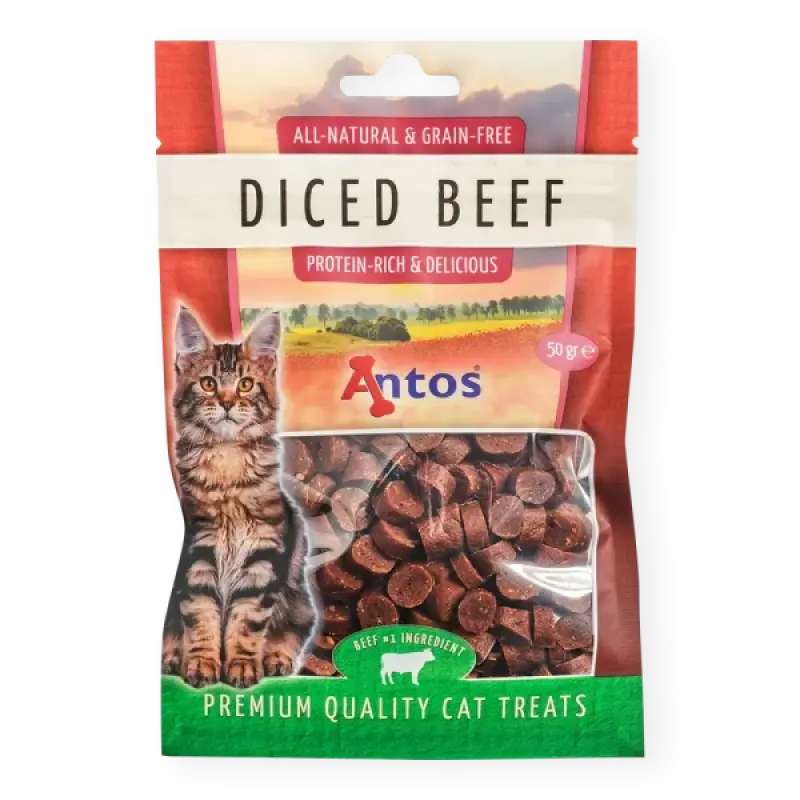 Antos Cat Treats Diced Beef