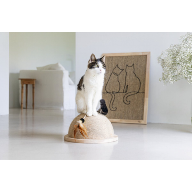 Beeztees кошачий скребок Half Scratch Globe VIVI
