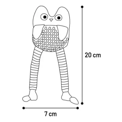 Flamingo jucărie de pluș pentru pisici RAIBO OWL