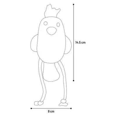 Flamingo jucărie din material textil pentru pisici BLARO BIRD