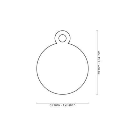 Medalion BIG ROUND GOLDEN BRASS