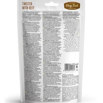 Dog Fest Rawhide tiwster with beef < 10kg