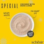 SCHESIR Special Cat pouch Exigent Mousse Chicken with Duck Liver