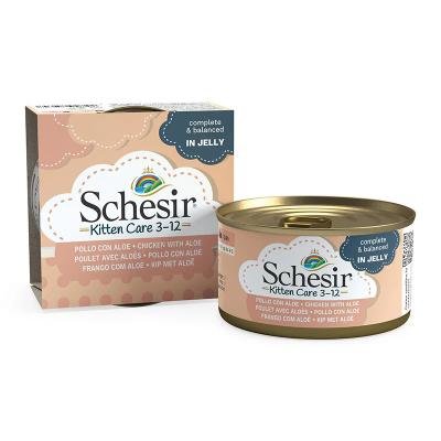 SCHESIR Kitten Chicken With Aloe in jelly