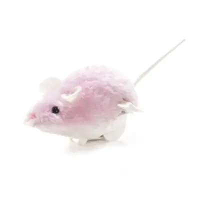 Jucărie șoricel mecanic Wind Up Mouse Pink 11×6 cm