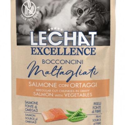 LECHAT Excellence Sterilised Pouch Chunkies Salmon with Vegetables