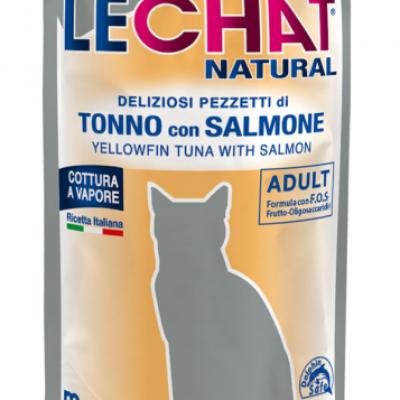 LECHAT Natural Pouch Tuna and Salmon