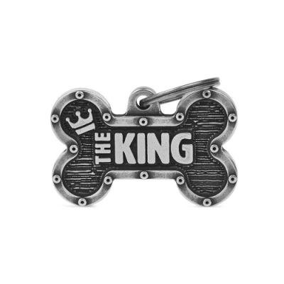Medalion BONE BRONX KING ANTIQUE SILVER