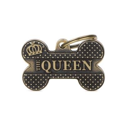 Medalion BONE BRONX QUEEN ENGLISH BRASS