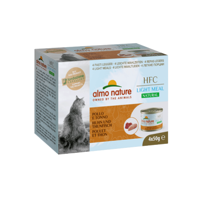 MEGA ALMO NATURE CAT HFC CAN NLM Chicken/Tuna Pack 4x50g