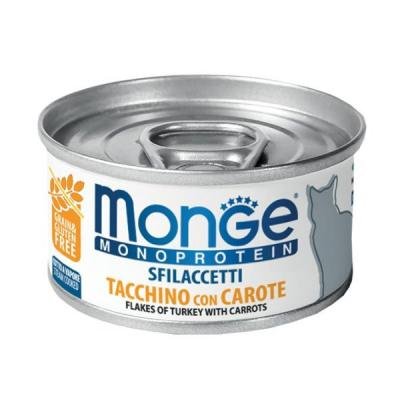 MONGE Cat Flakes Monoprotein Turkey with Carrot