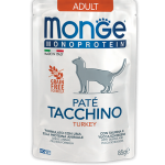MONGE Cat Pouch Monoprotein Adult Turkey