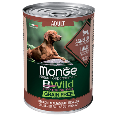 MONGE Dog BWILD Adult Lamb/Pumpkin/Zucchini