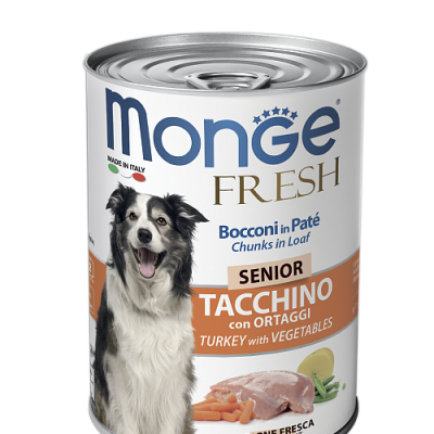 MONGE Dog Fresh Senior Turkey / Vegetables