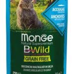 MONGE Cat BWILD Pouch Adult Anchovies/Vegetables