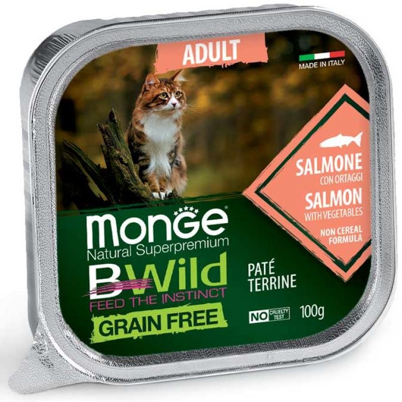 MONGE Cat BWILD Adult Salmone/Vegetables