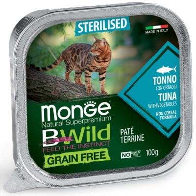 MONGE Cat BWILD Sterilised Tuna/Vegetables