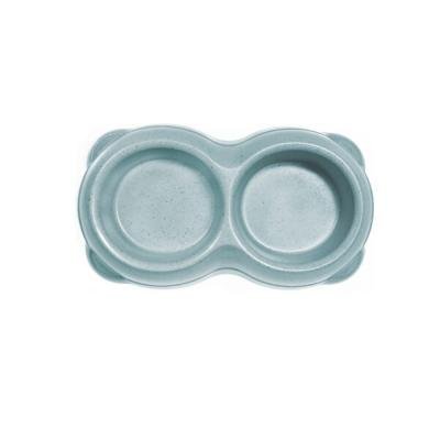 RECORD Bol dublu din plastic BAMBOO Light Blue 2х0,25L