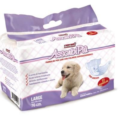 RECORD Подгузники AssorbiPiu LARGE 12pz