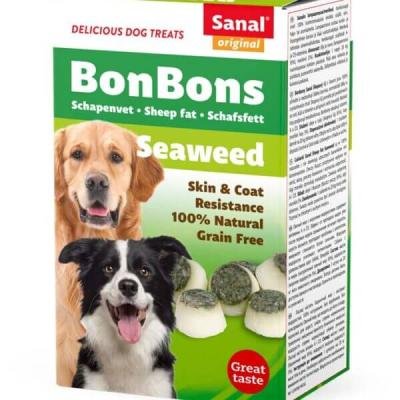 SANAL Dog Sheep Fat BonBons Seaweed 150gr