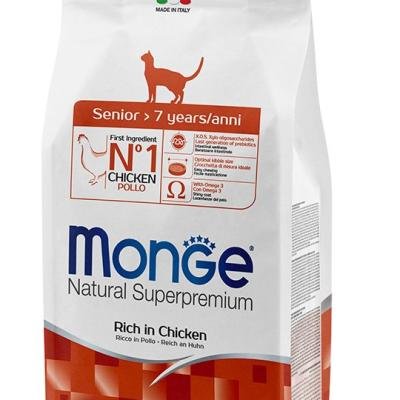 MONGE dry cat senior Chicken