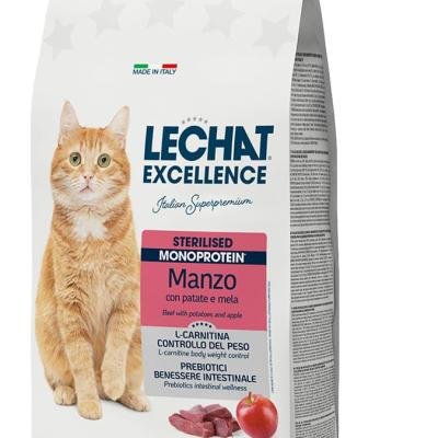 LECHAT Excellence Dry Cat Sterilised Monoprotein Beef