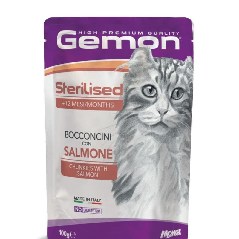 Gemon Sterilised Chunkies with Salmone